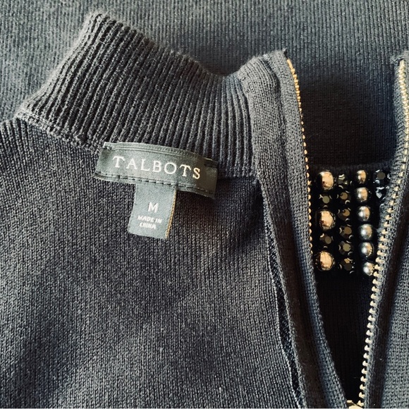 Talbots beaded neckline knit top - Picture 5 of 8